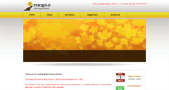 Desktop Screenshot of mapledrivingschool.com